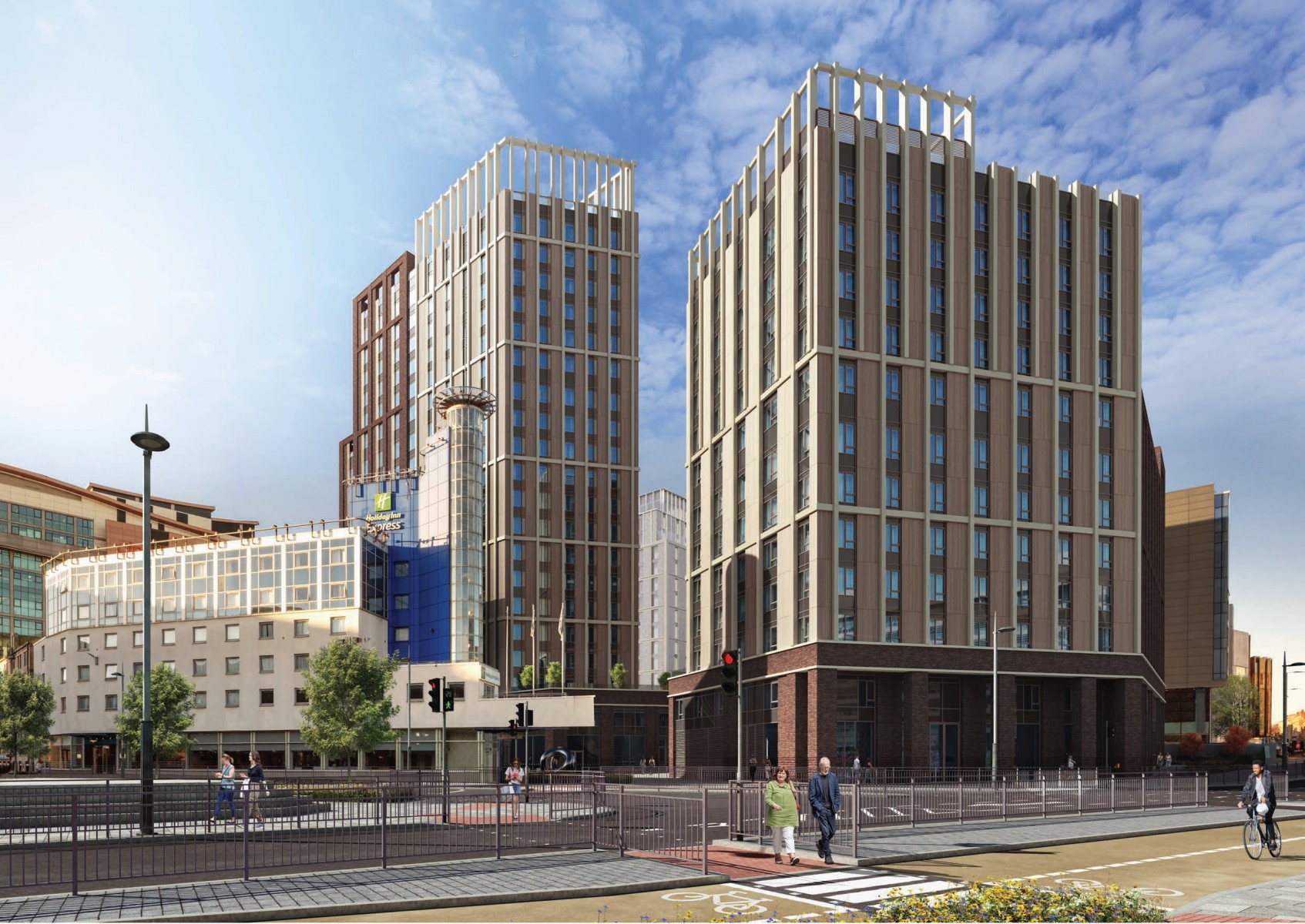 Plans lodged for mixed-use residential towers on Glasgow's northern edge