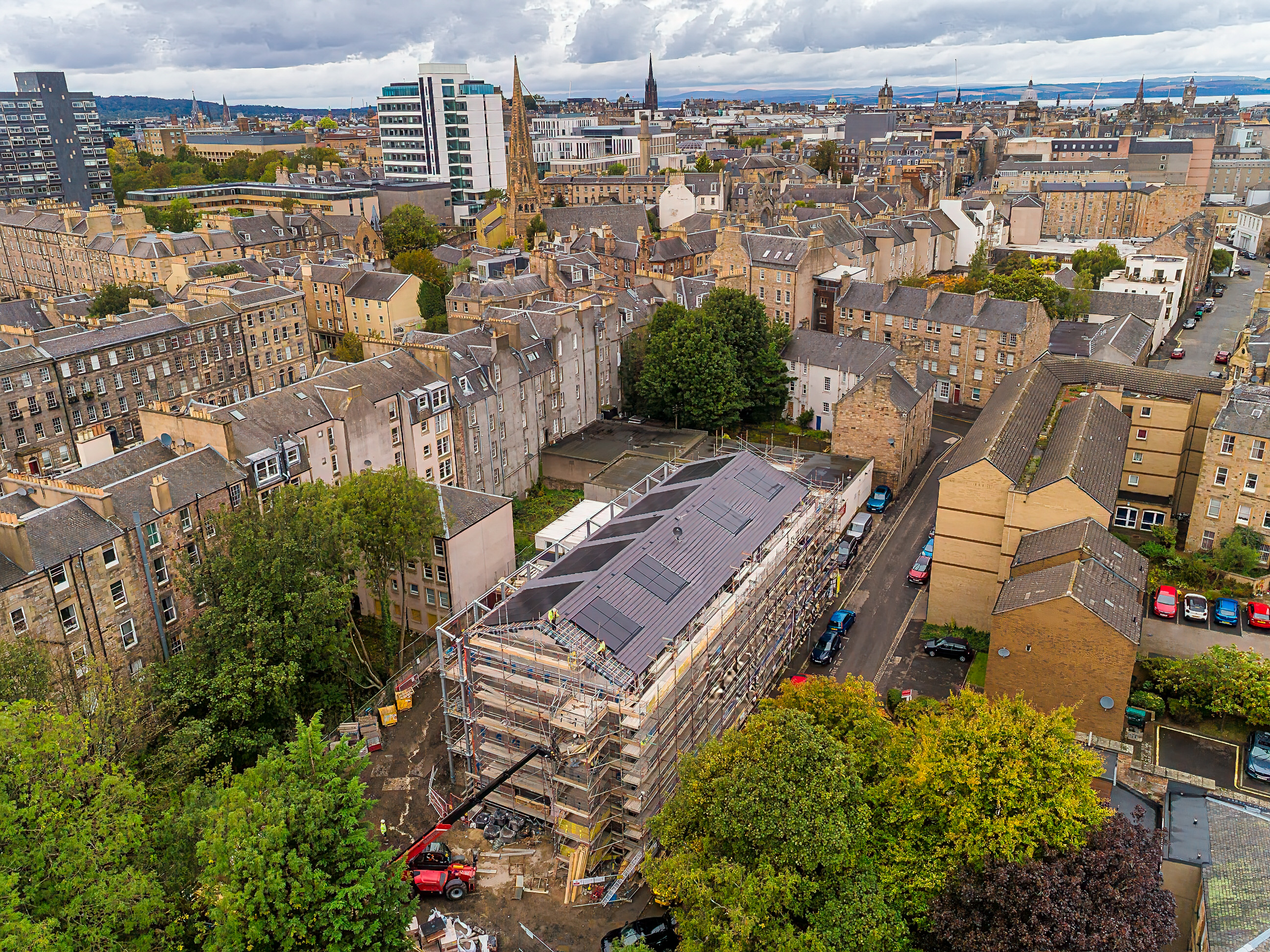 Construction advancing at Edinburgh city centre affordable housing development