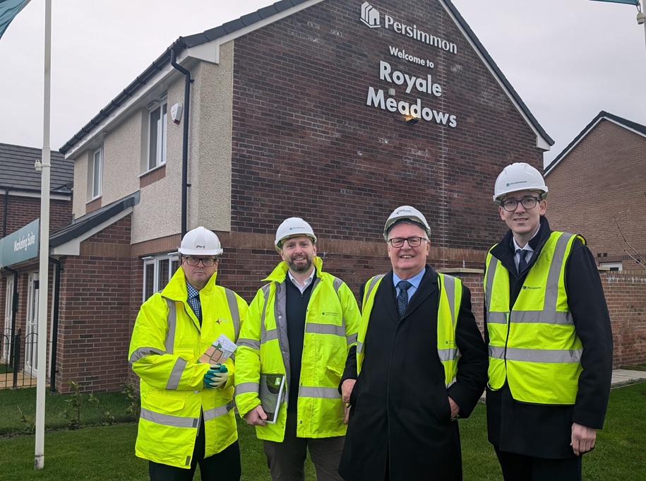 Council leaders see progress at Muirhead development