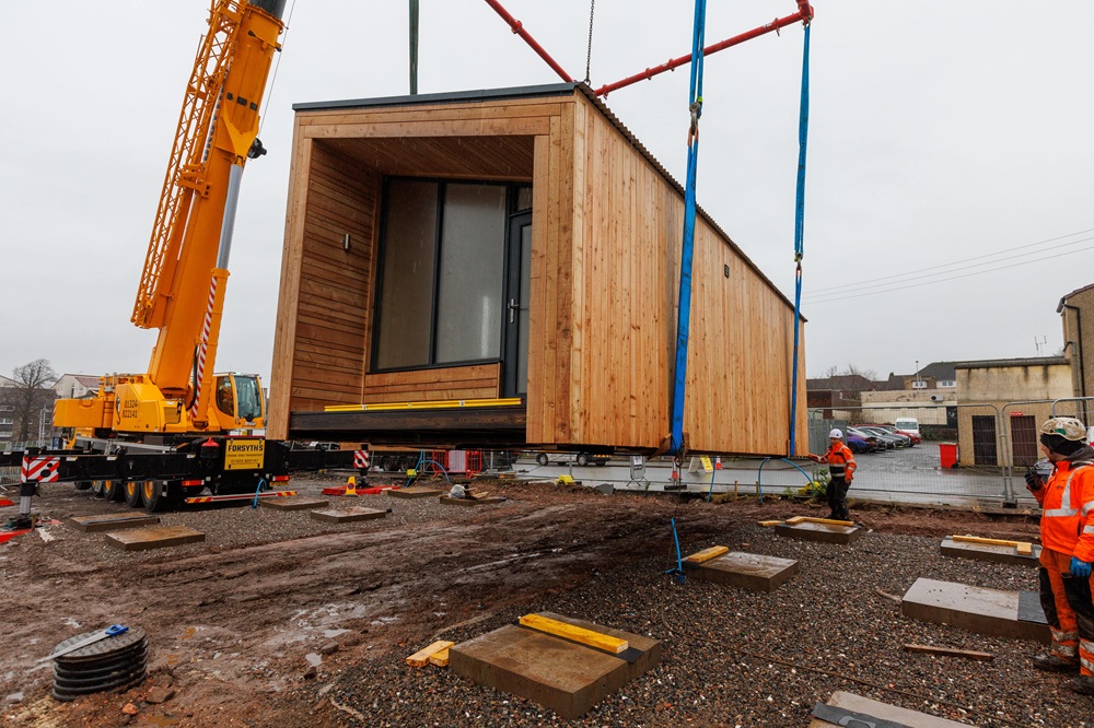 First nest houses land at South Lanarkshire homelessness village