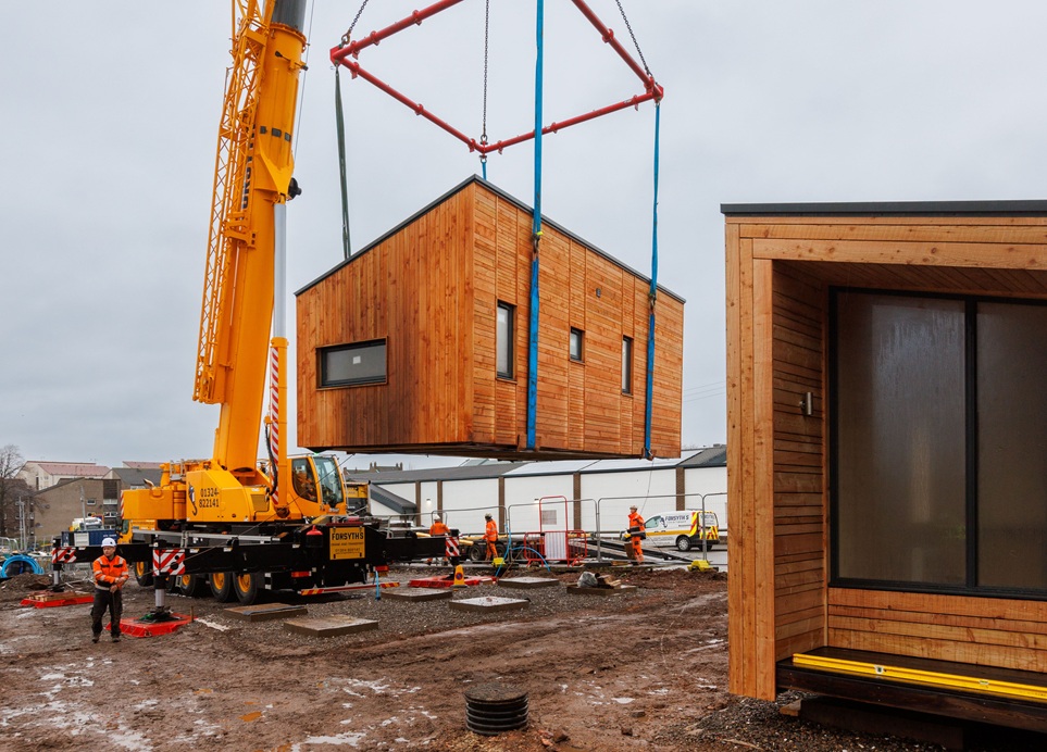 First nest houses land at South Lanarkshire homelessness village