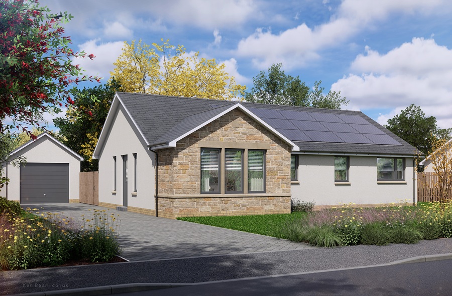 Groundworks begin on new bungalows in Midlothian