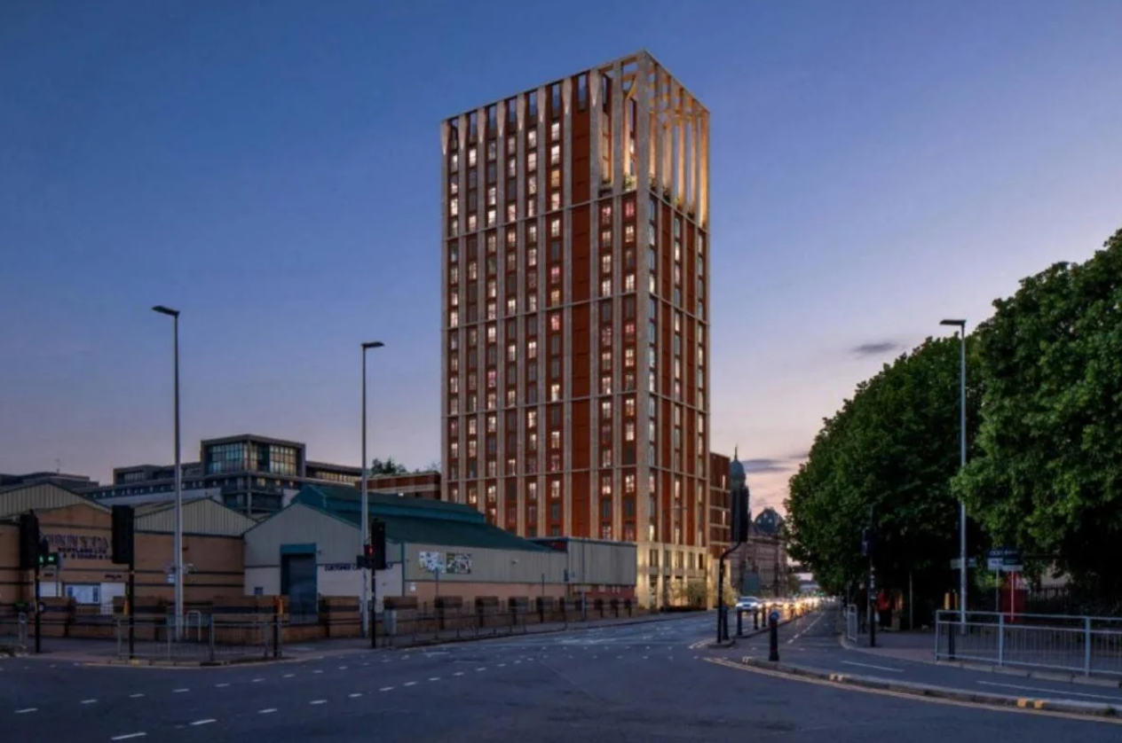 Glasgow’s first co-living tower approved for Tradeston