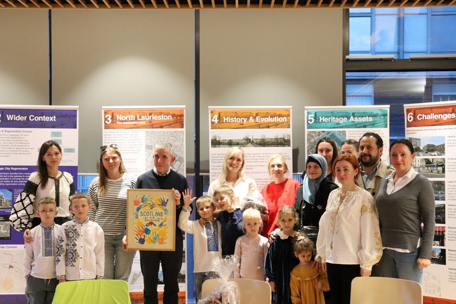 New Gorbals Housing Association hosts local MP's meeting with displaced Ukrainians