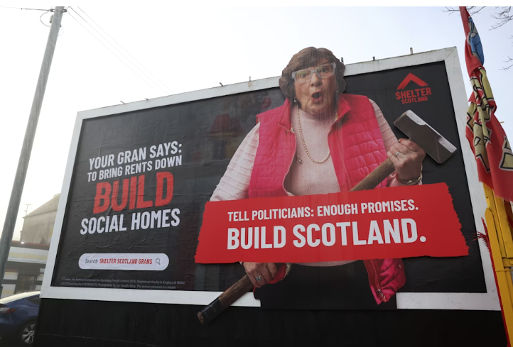 Shelter Scotland unveils billboard campaign ahead of election