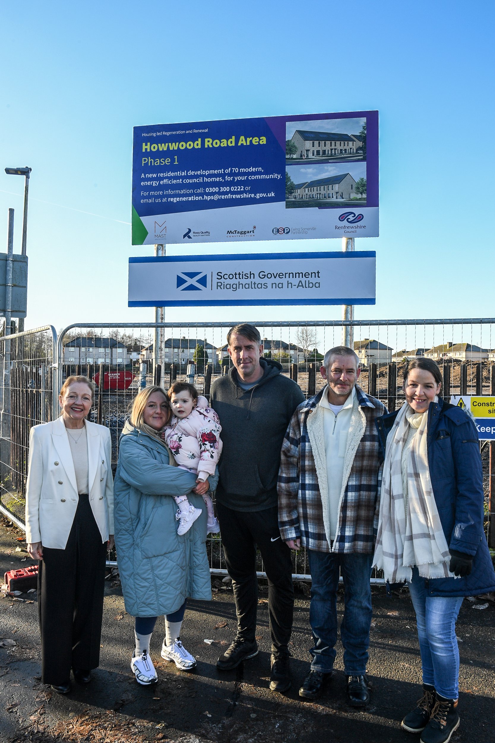Residents tour new homes site in Johnstone