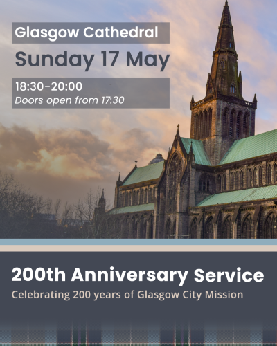 Events to celebrate 200 years of Glasgow City Mission