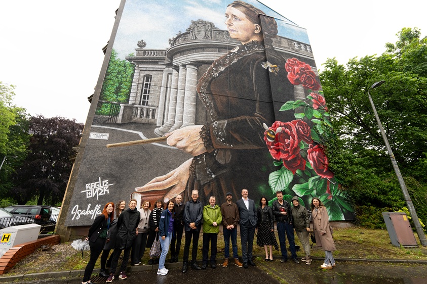 Elderpark officially unveils mural of Isabella Elder