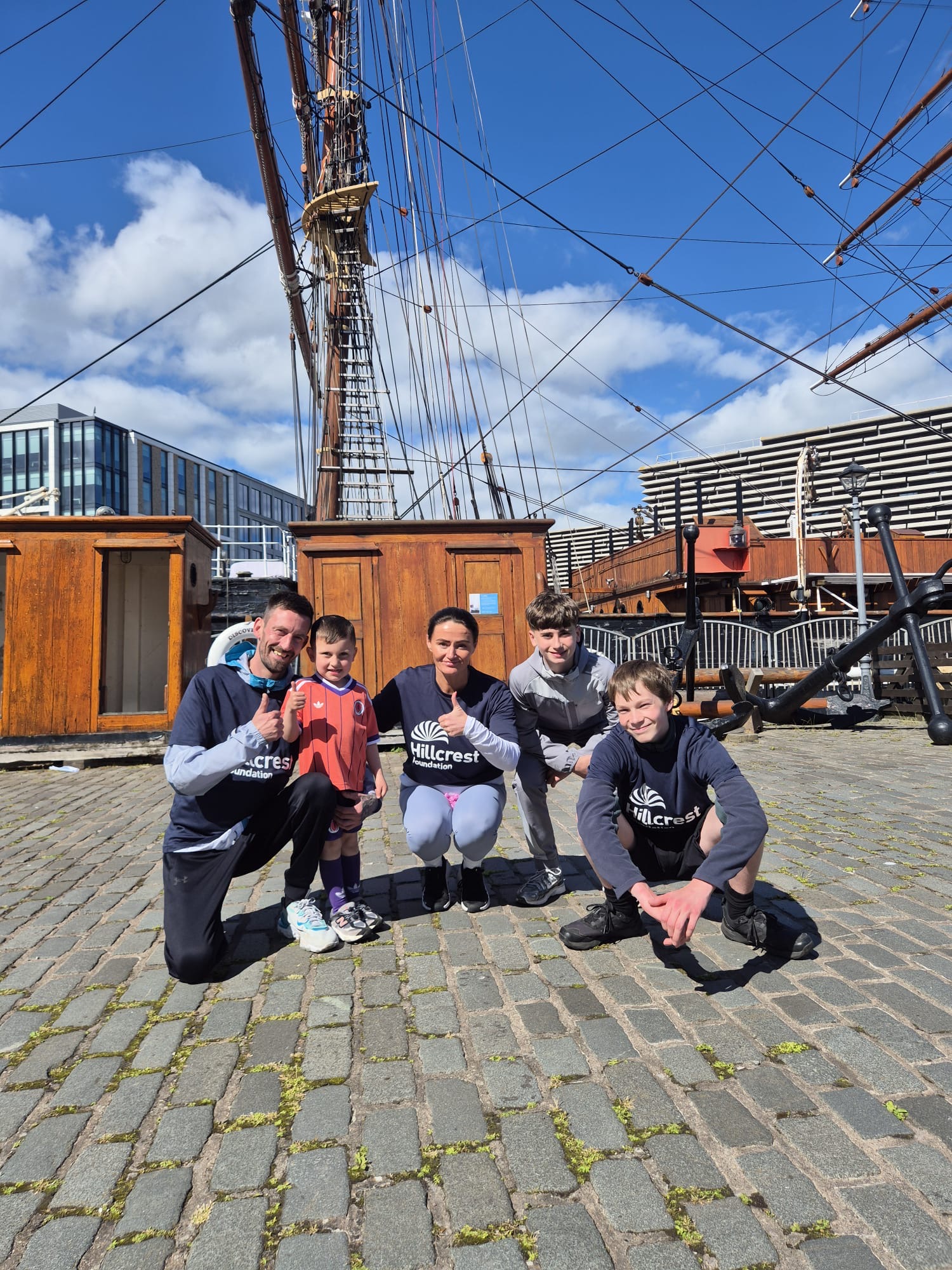 Hillcrest Foundation climbs new heights at RRS Discovery Mast Challenge