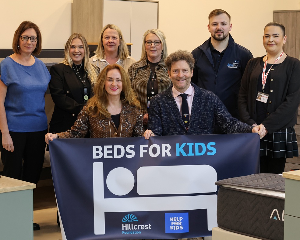 Martel Maxwell and Chris Van der Kuyl endorse Hillcrest's Beds for Kids project