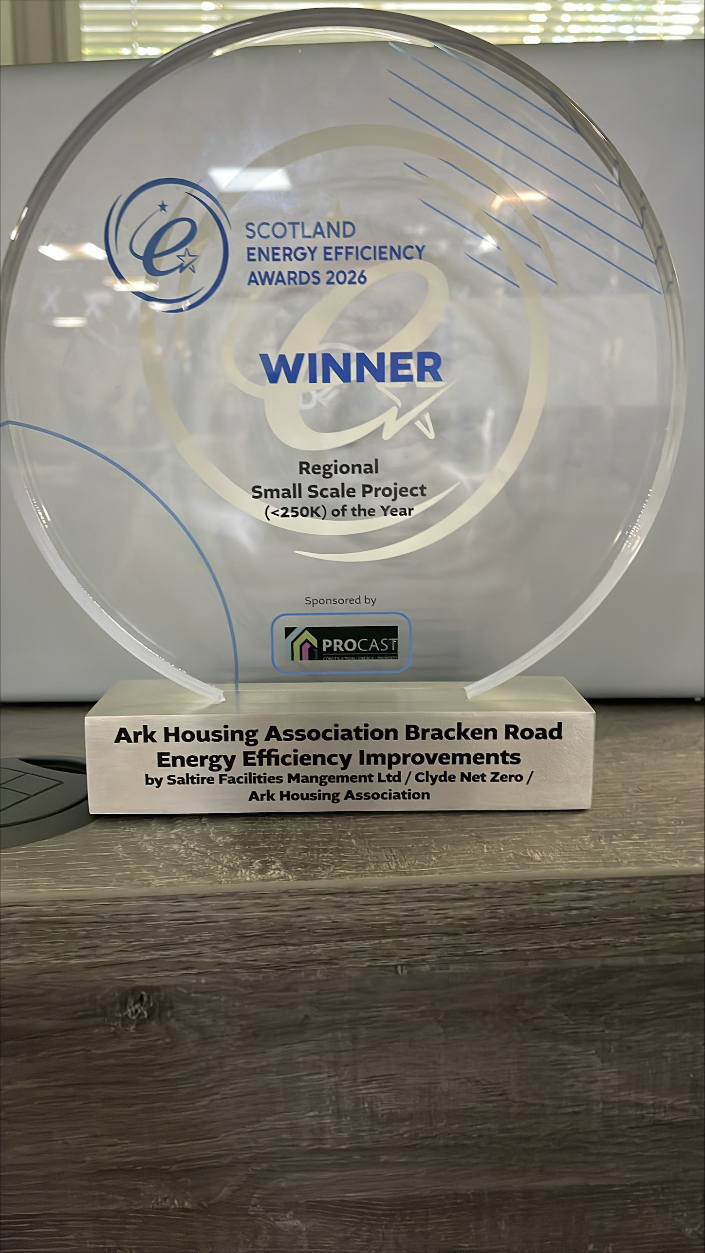 Ark and Scarf celebrates wins at Energy Efficiency Awards
