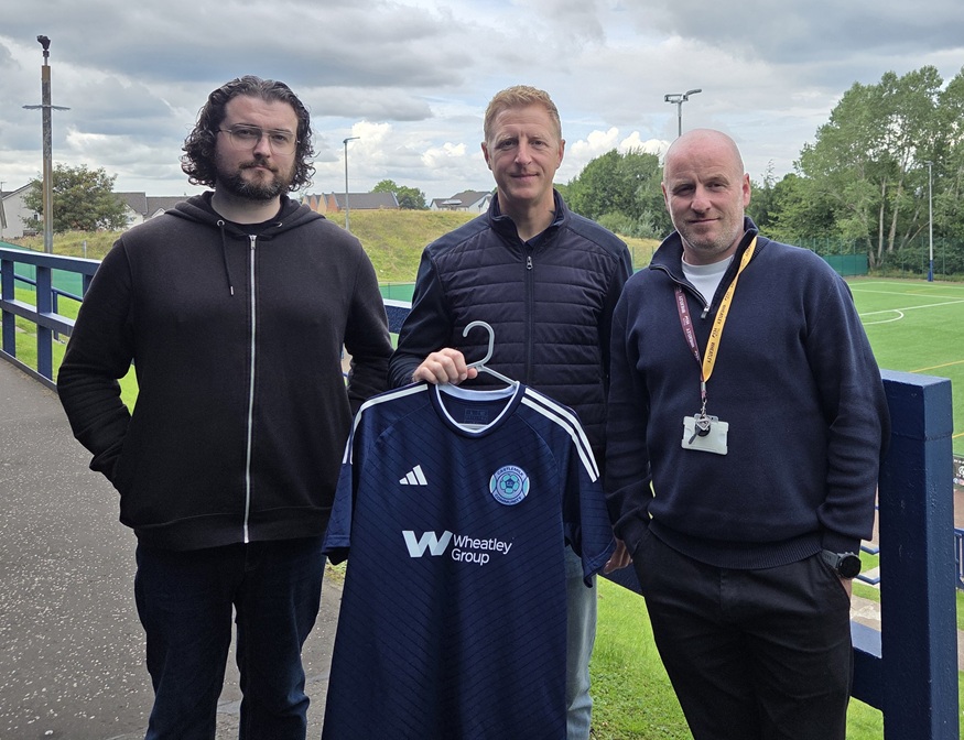 Wheatley supports Castlemilk football club with new strips