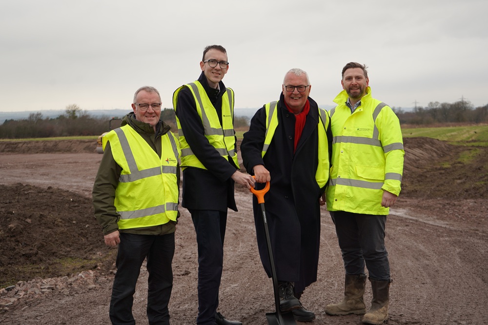 Council leaders break ground on major new housing development in Wishaw