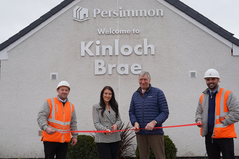 Councillor showcases first properties at Blairgowrie development