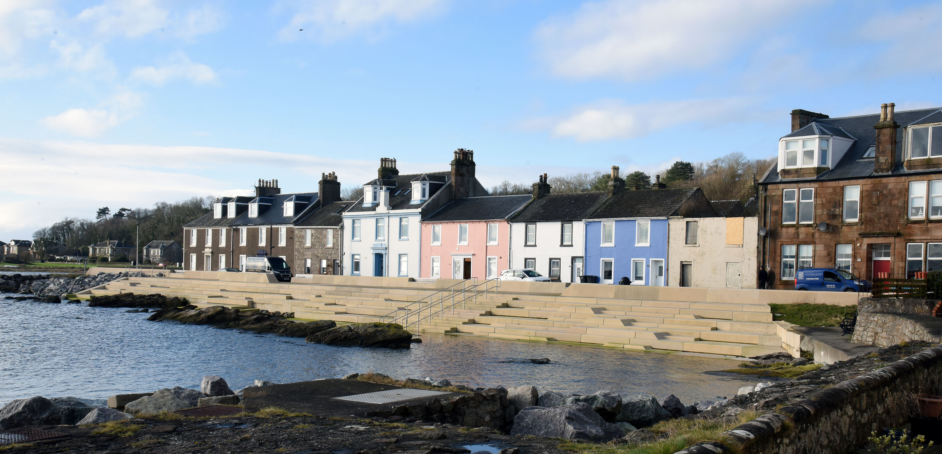 Plaque unveiled to mark success of Cumbrae flood protection scheme