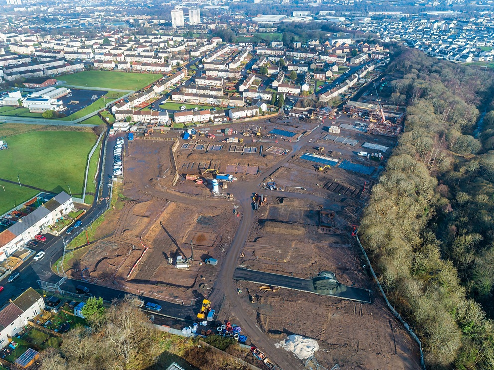 Council housing developments take shape in Coatbridge