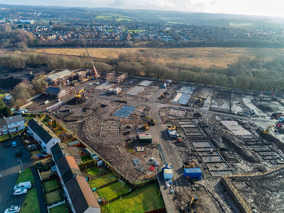 Council housing developments take shape in Coatbridge