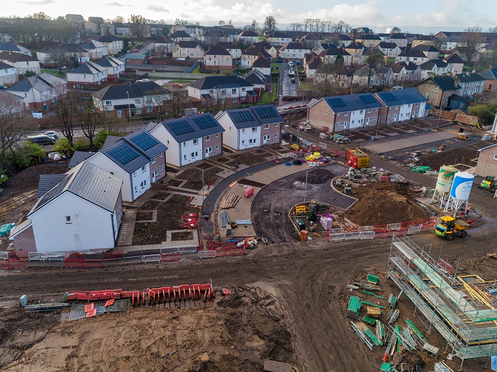 Council housing developments take shape in Coatbridge