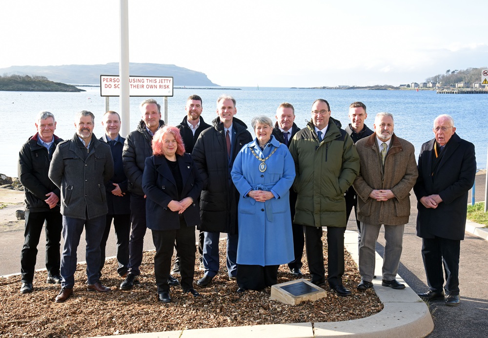 Plaque unveiled to mark success of Cumbrae flood protection scheme