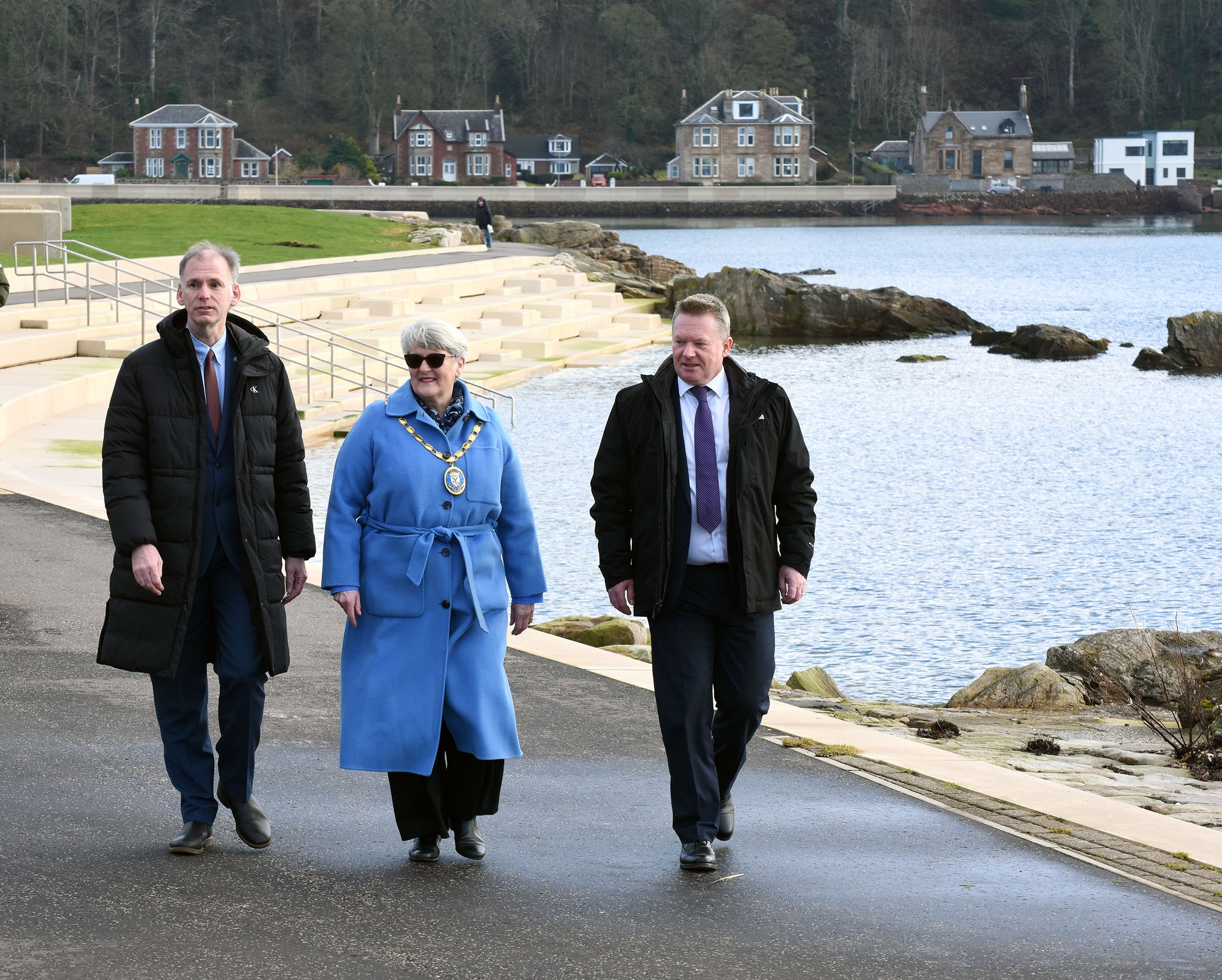 Plaque unveiled to mark success of Cumbrae flood protection scheme