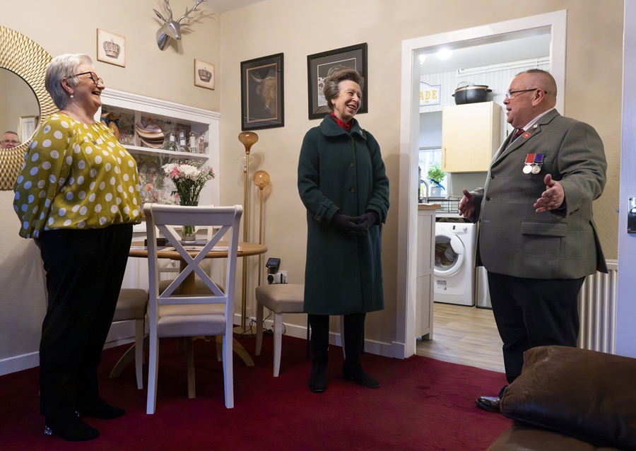 The Princess Royal visits Veterans Housing Scotland