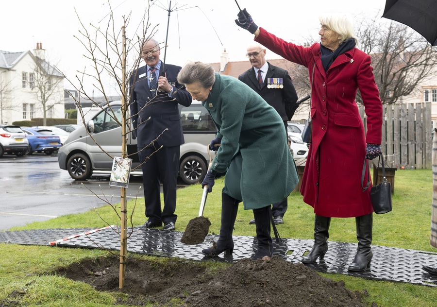 The Princess Royal visits Veterans Housing Scotland