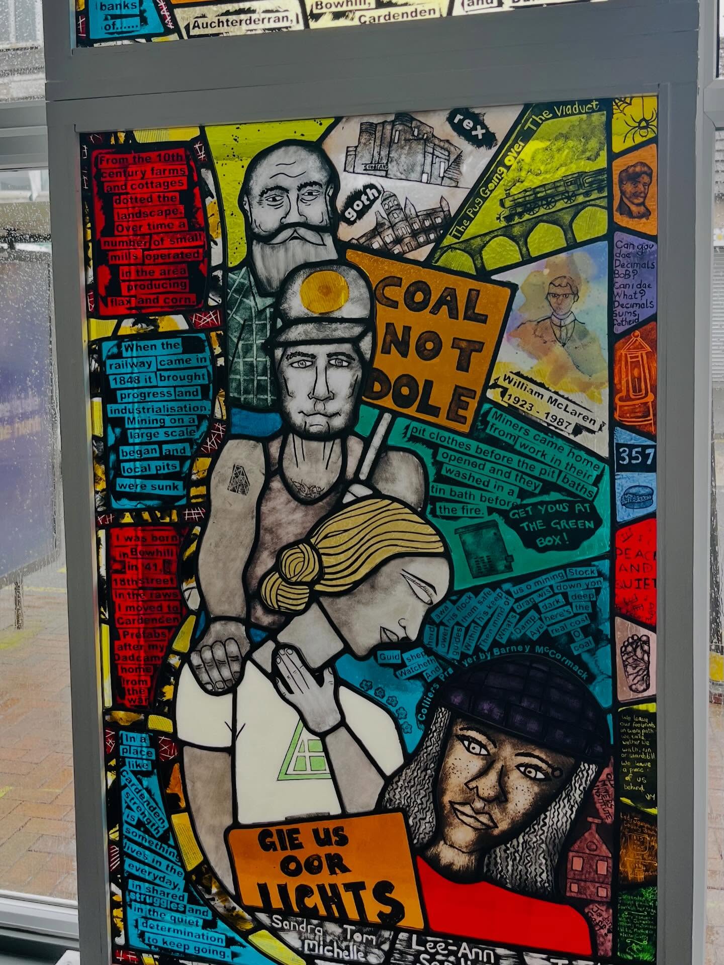 Cardenden stained glass window project unveiled