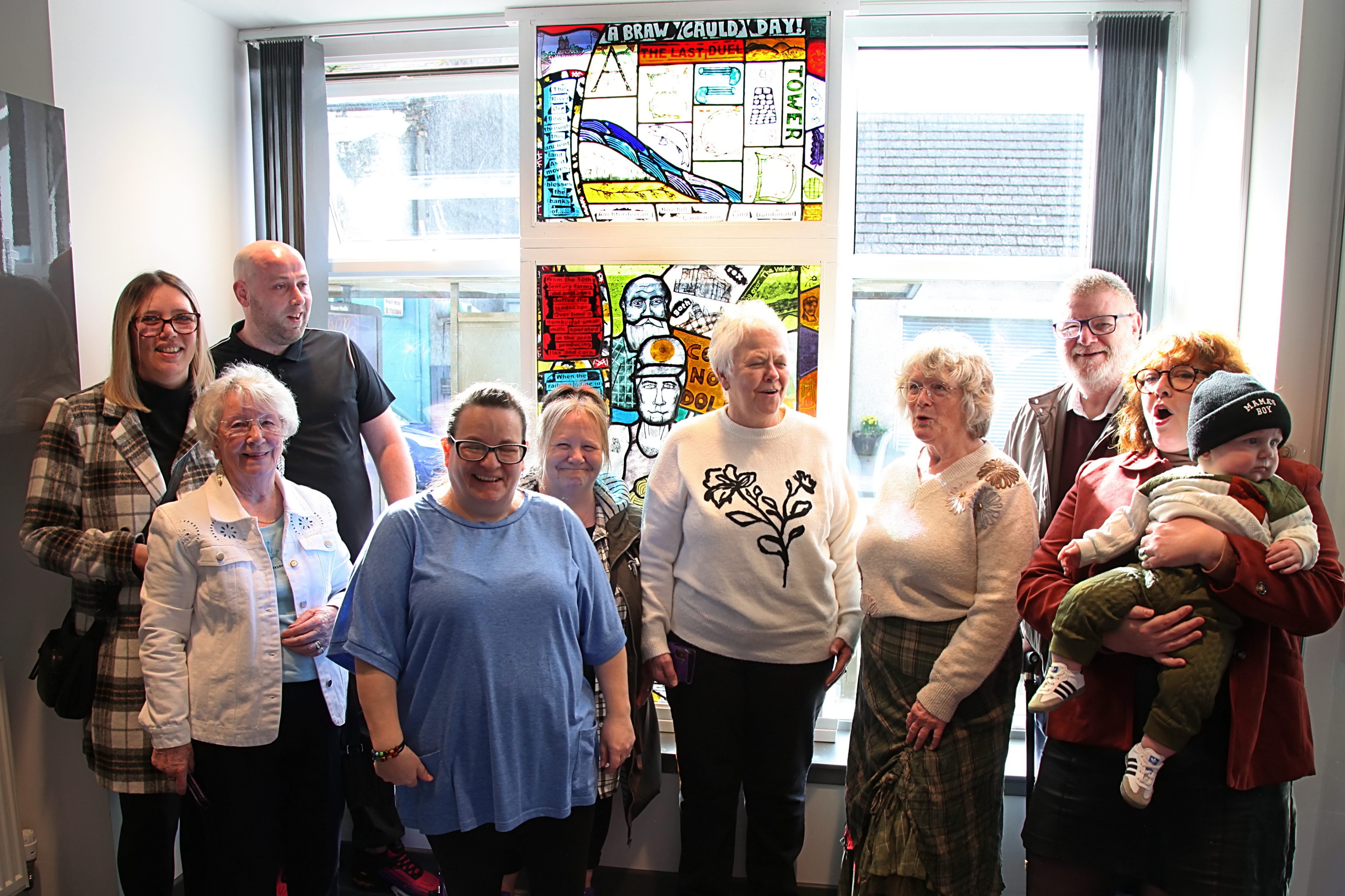 Cardenden stained glass window project unveiled