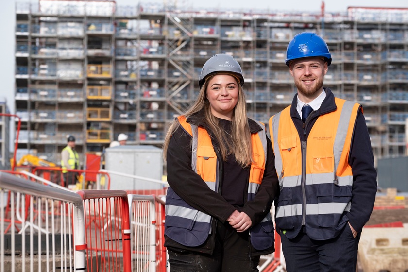 Housing secretary visits Edinburgh development to mark Scottish Apprenticeship Week