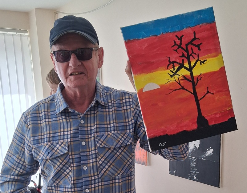 Art classes bring colour and connection to Wheatley tenants