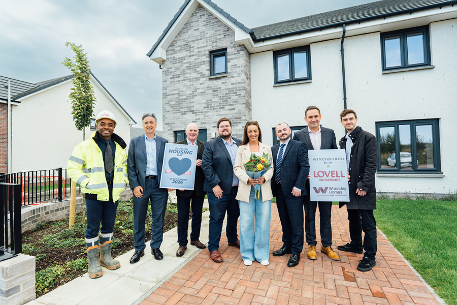 Lovell hands over first affordable homes at Winchburgh