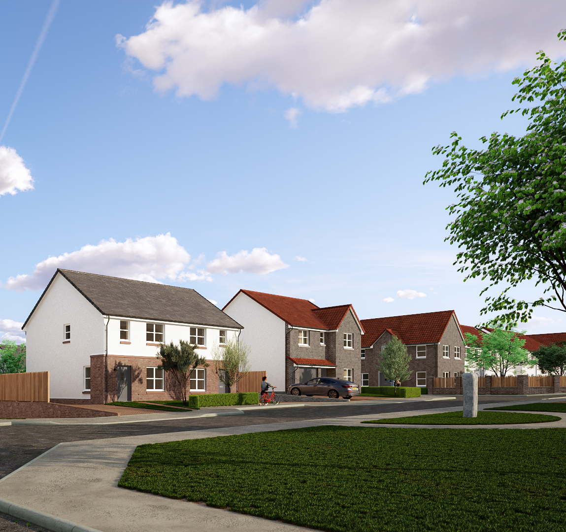 Cruden bids to change house types at approved Neilston development