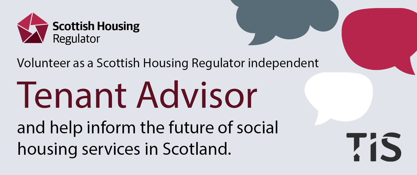 SHR calls for tenant advisor volunteers to strengthen tenant voice in social housing in Scotland