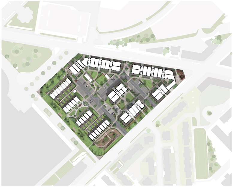 Collective Architecture and Wheatley plan homes near Sir Chris Hoy Velodrome