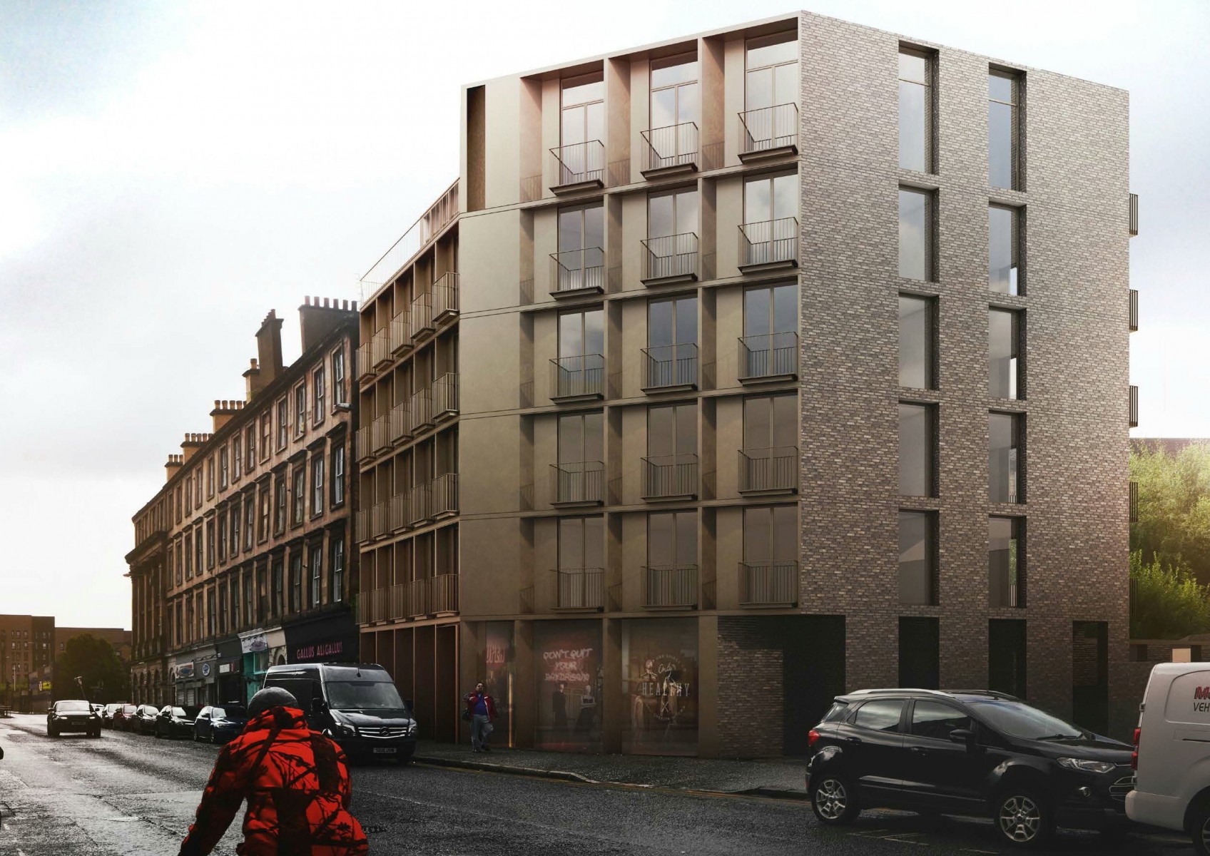 New block of flats and commercial units planned for Argyle Street in Glasgow