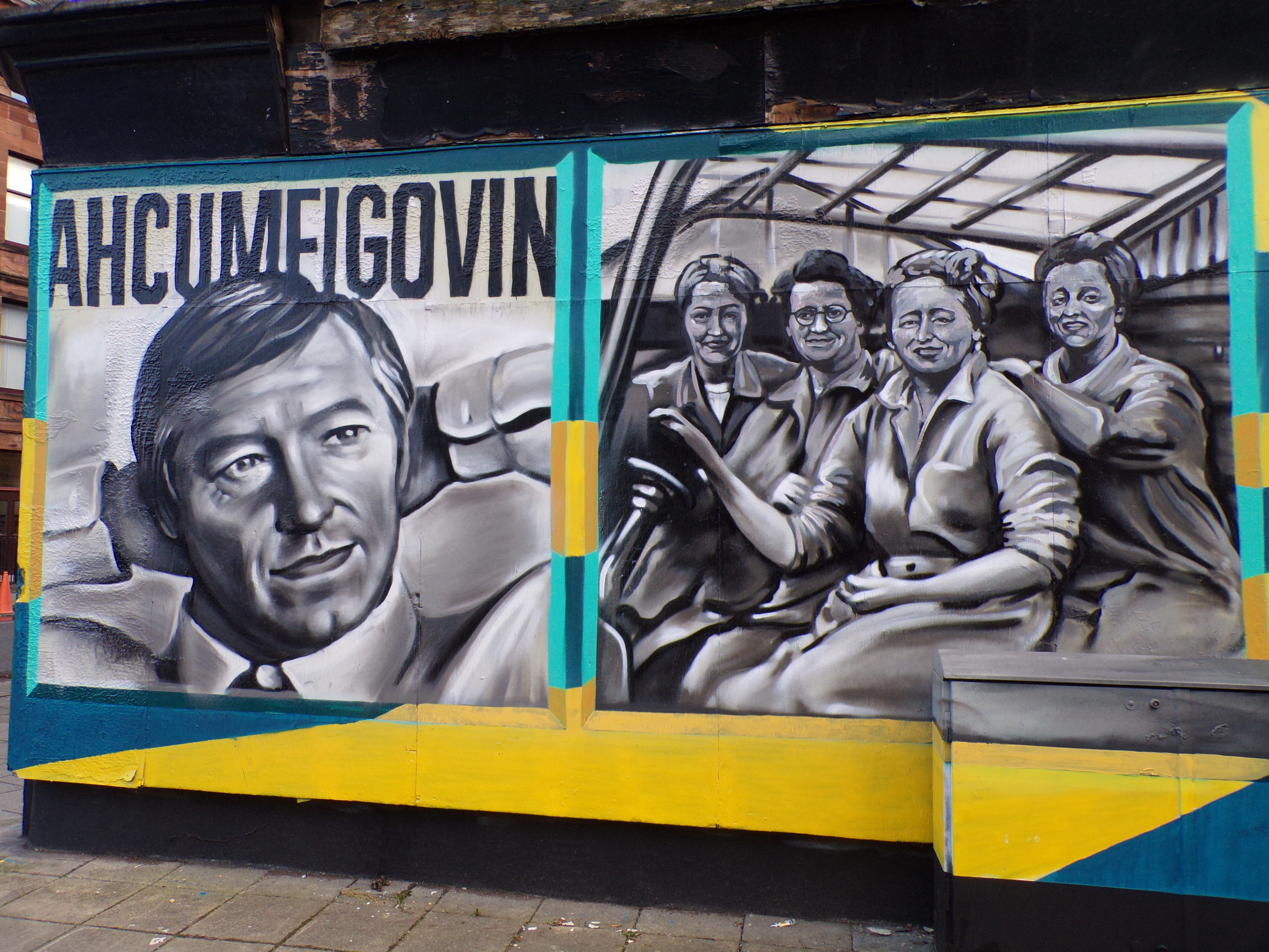 Another mural on the way for Govan thanks to Elderpark