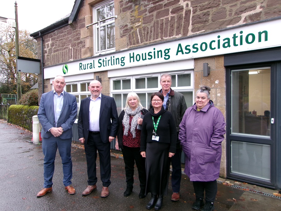 Housing minister makes visit to Rural Stirling Housing Association