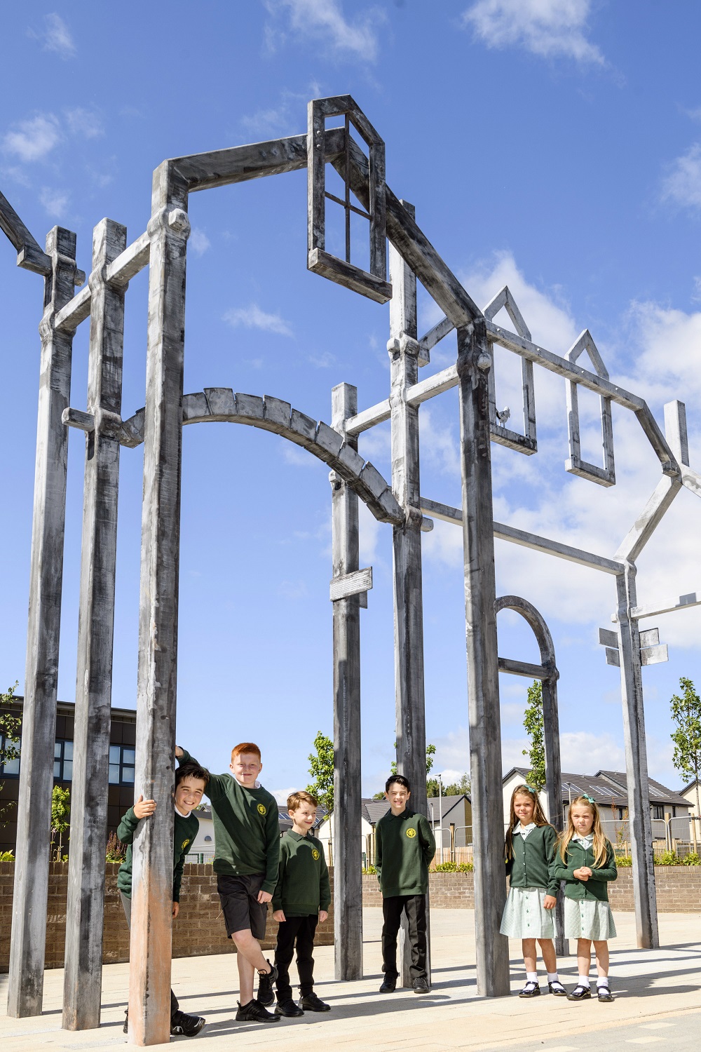 Children inspire new art installation at Haddington housing development