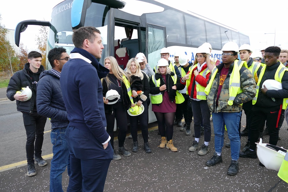 Newcastle students visit Shawfair to learn about creating a new town