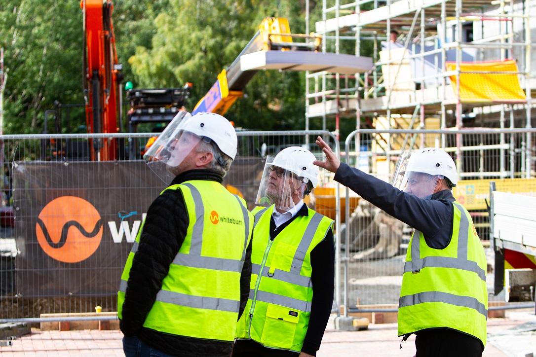 Local MP visits Caerlee Mill site as development progresses