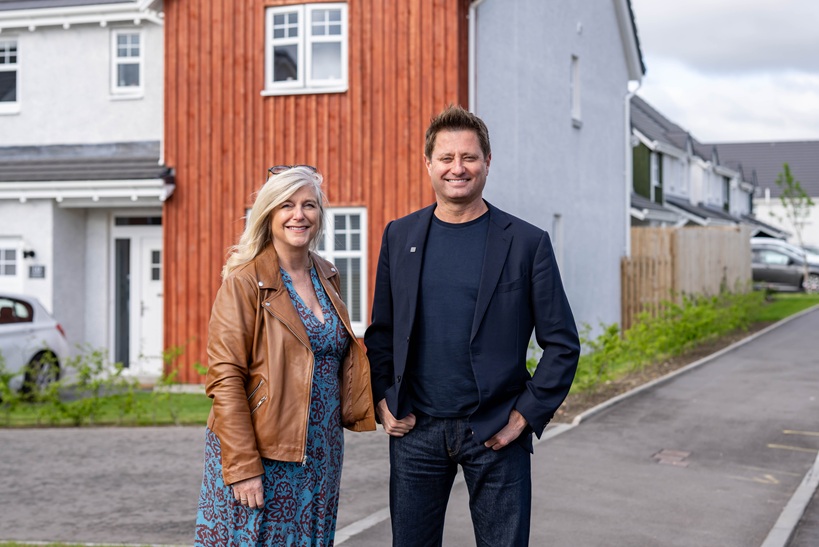Architect and presenter George Clarke visits Aberdeenshire development ahead of housing emergency anniversary