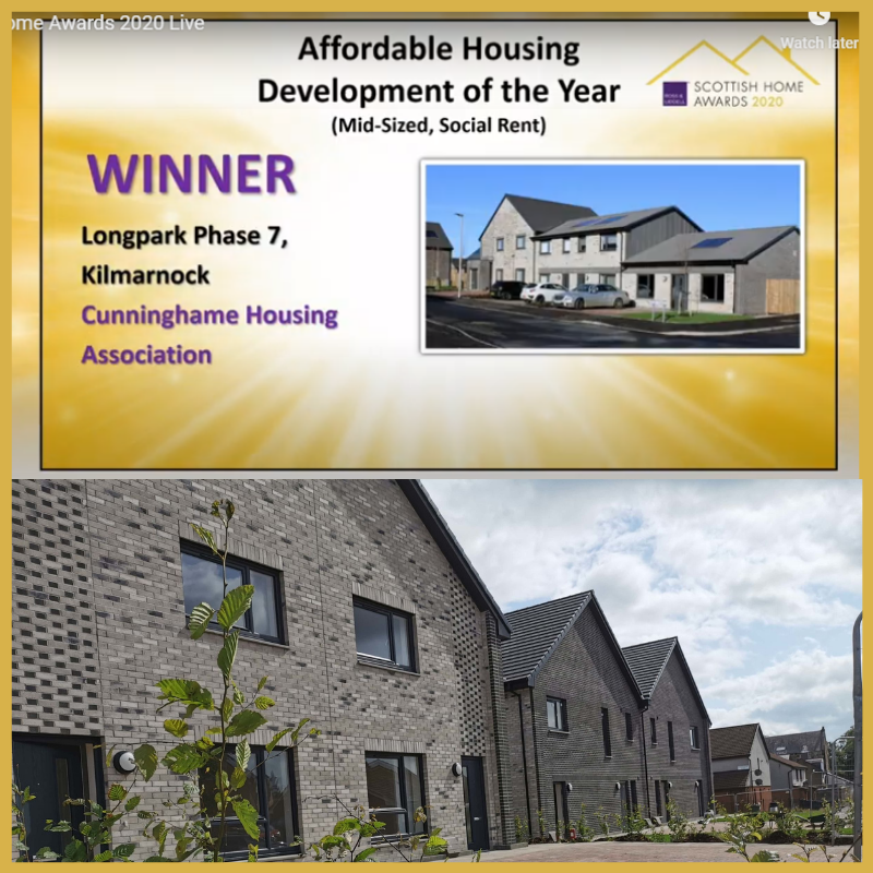 Cunninghame welcomes Scottish Homes Awards recognition for Kilmarnock development
