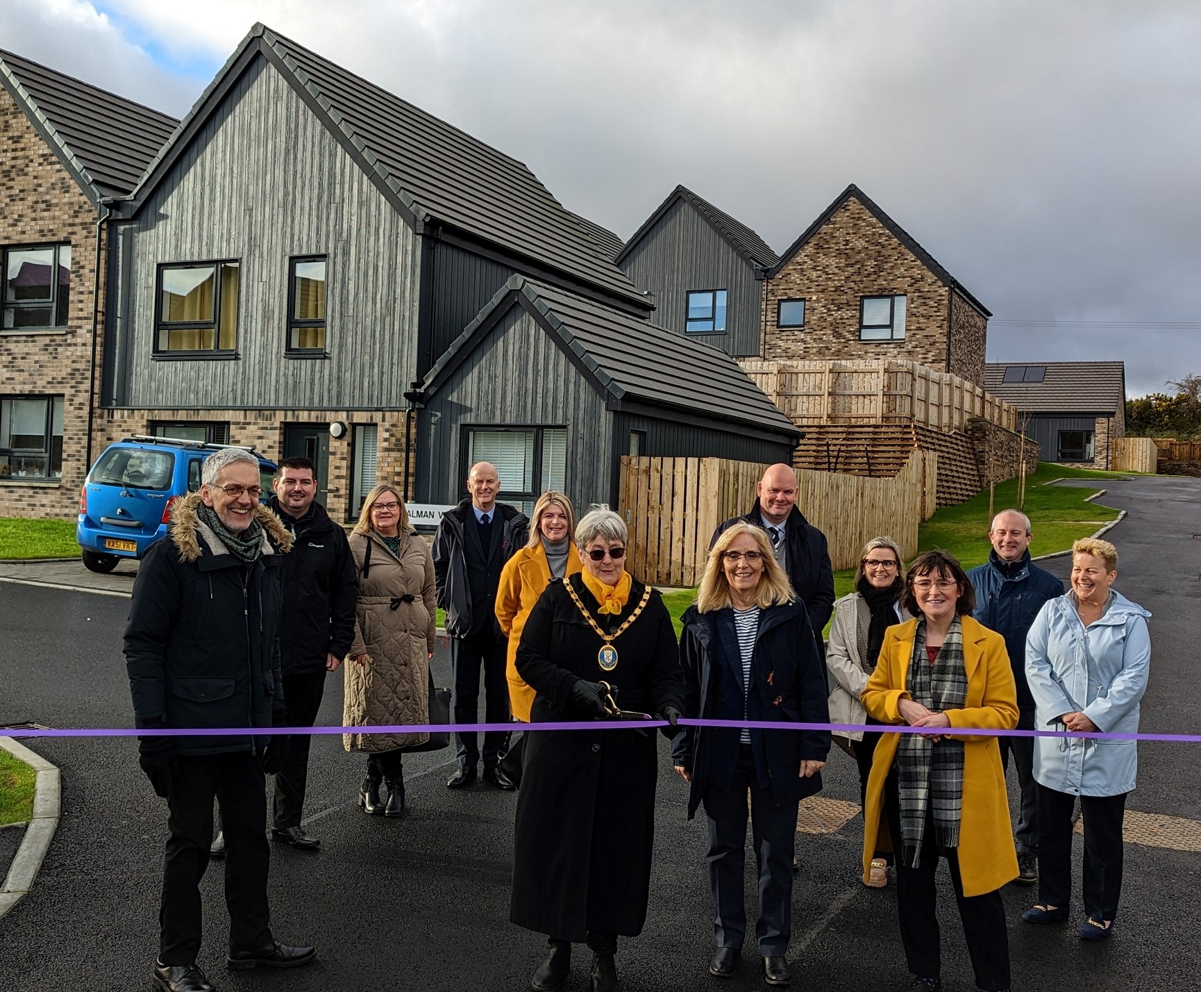 Official opening for first new council homes on Arran in a generation