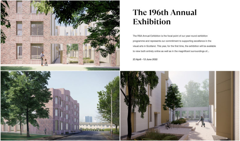 3DReid's affordable housing designs to be exhibited by the Royal Scottish Academy