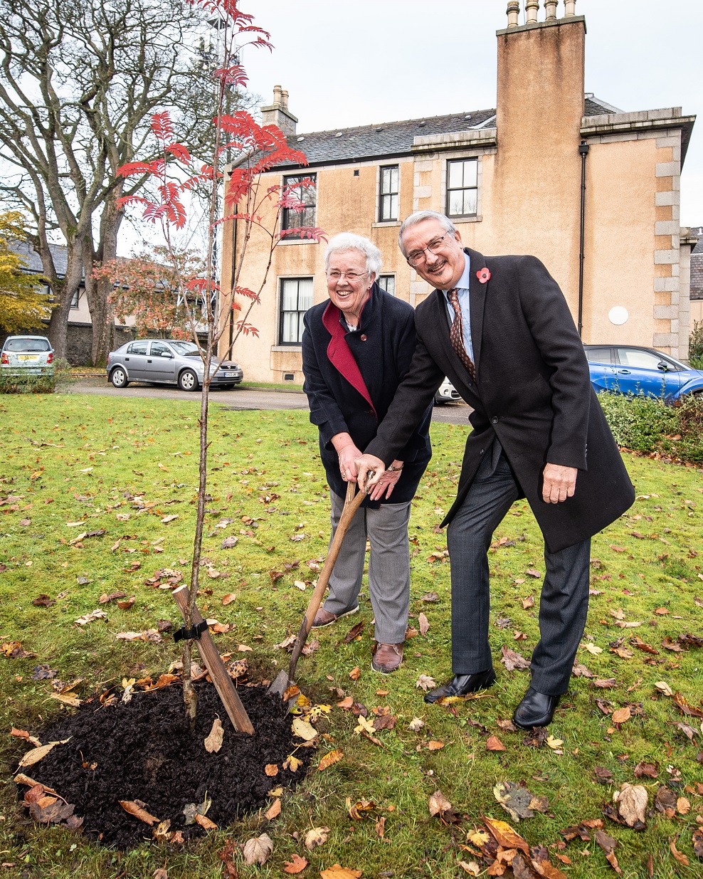 Tree planting marks Esslemont legacy as Soroptimist tenants join Osprey Housing