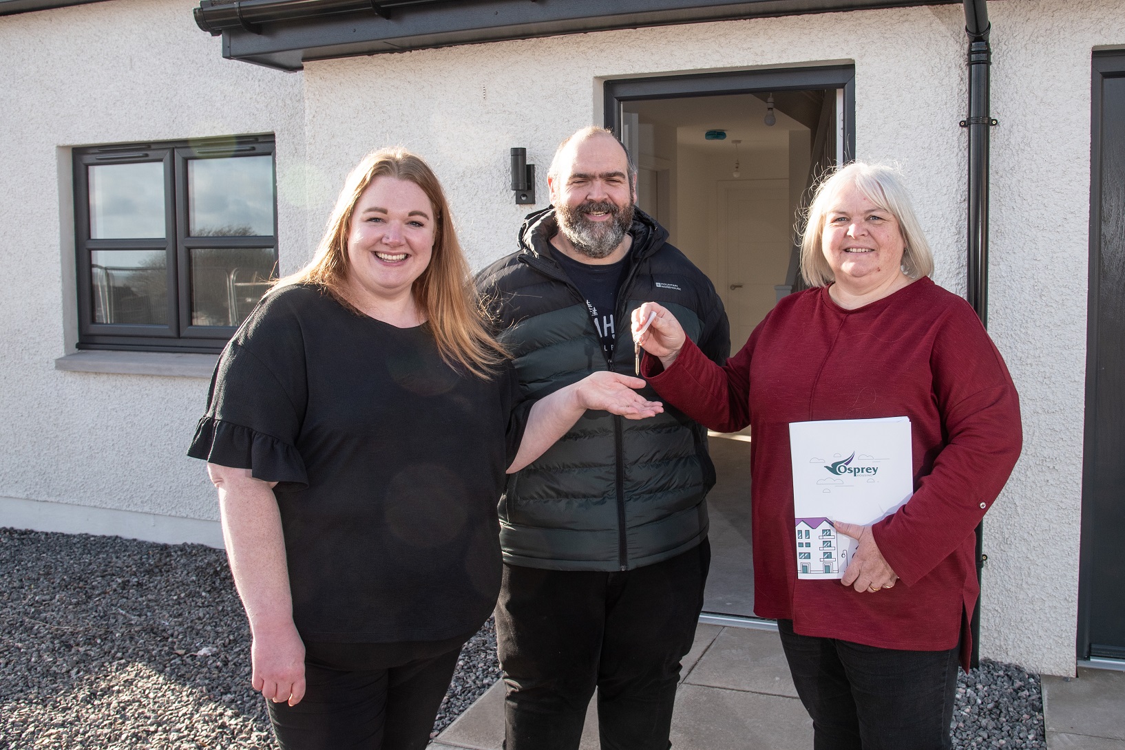 Families celebrate move to Osprey Housing new-builds at Johnshaven