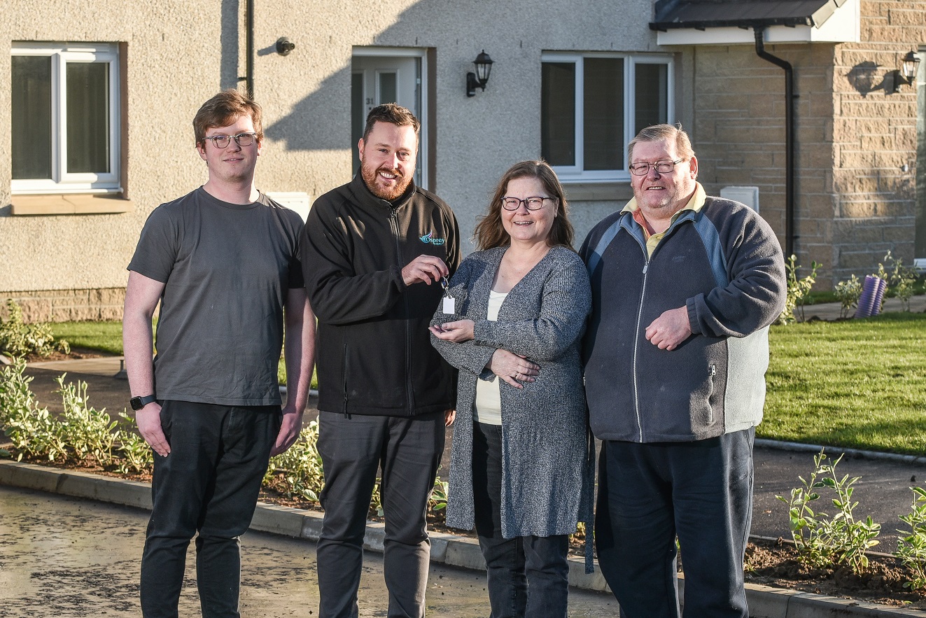 Family gets keys to Osprey home in Portlethen