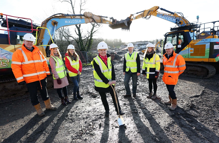 Work begins on affordable new homes at site of former Dumbarton school