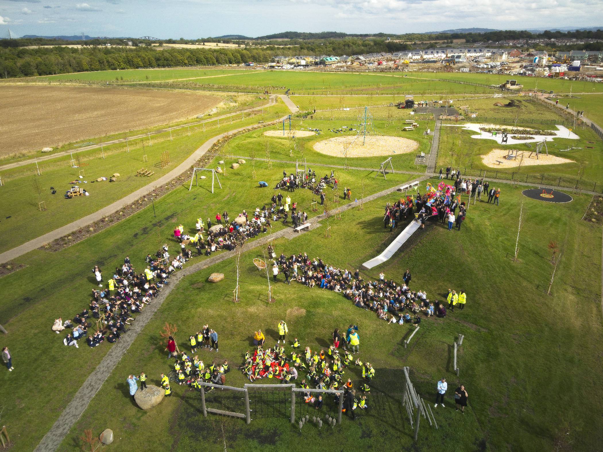 Children of Winchburgh celebrate opening of Auldcathie playpark