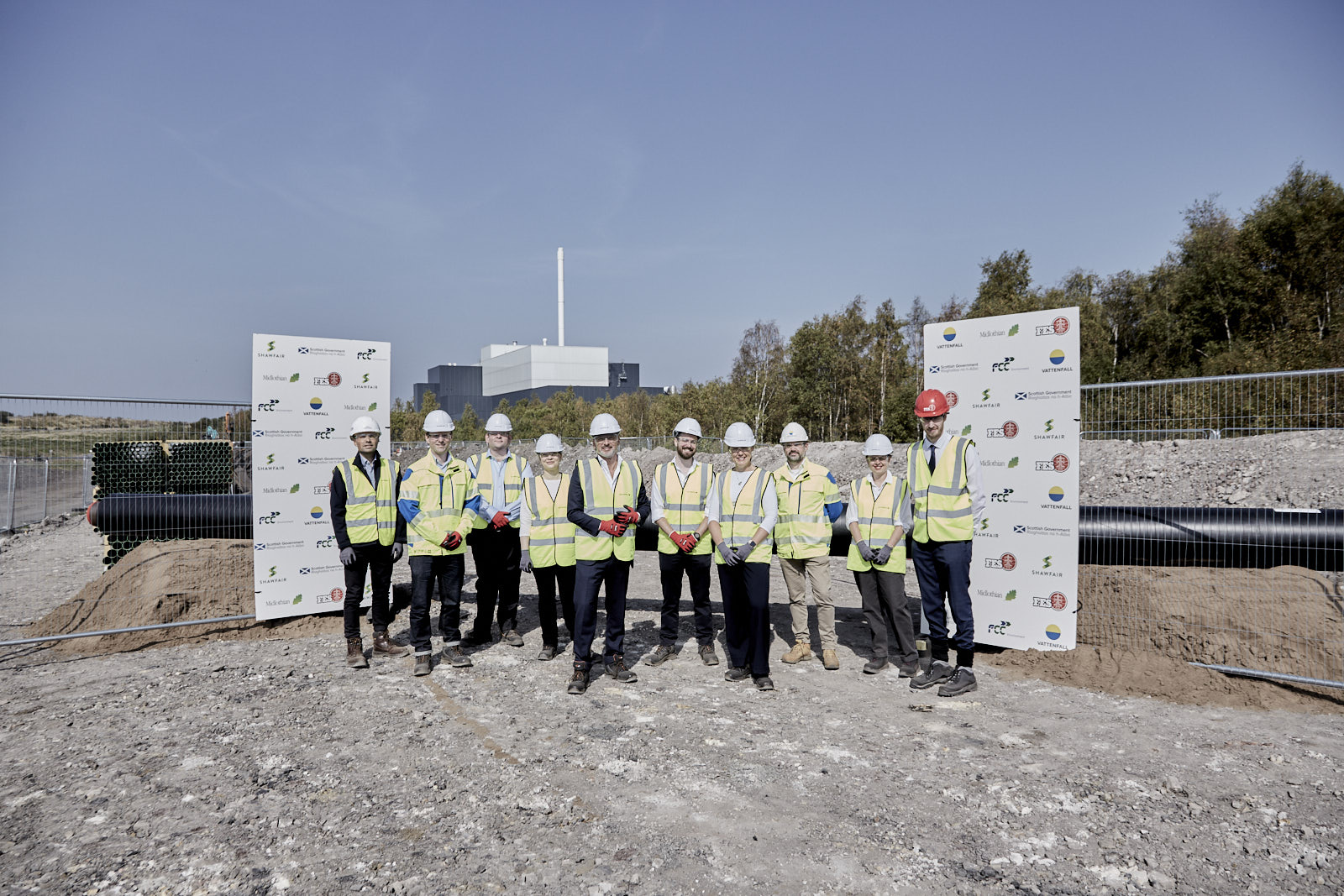 Partners celebrate Midlothian district heating progress